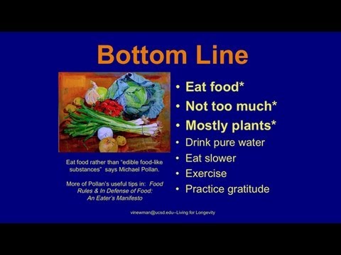 Living for Longevity: The Nutrition Connection – Research on Aging Living for Longevity: The Nutrition Connection – Research on Aging