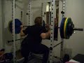 squats 5 x 172,5kg / 380 lbs