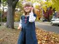 Josie Jumps in Leaves