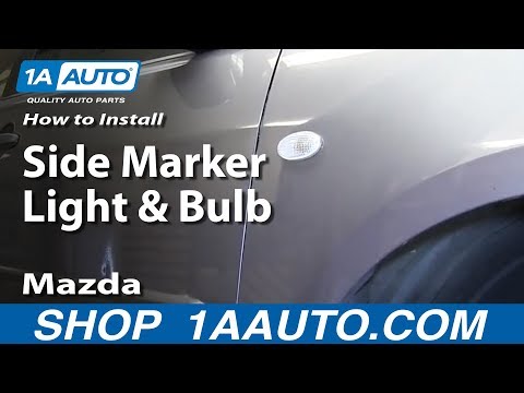 How To Install Replace Change Side Marker Light and Bulb 2004-11 Mazda 3