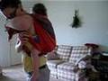 Rucksack / Tibetan carrying with wraparound baby carrier