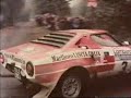 short clip from 1974 lombard rac rally showing mk1 rs1600 escort of timo makinen in 'calibra lighters' livery, sandru munari in the 'malboro' lancia stratos and roger clark in the 'esso' mk1 rs1600