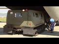 Airborne Warfare: C-27J off-load BV206: M113 Gavins, too!