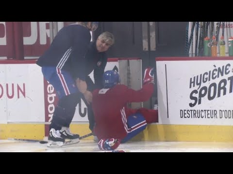 Video: Pacioretty shocked after Drouin unknowingly jumped on ice without skate blades