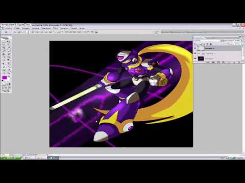 how to draw megaman x paint