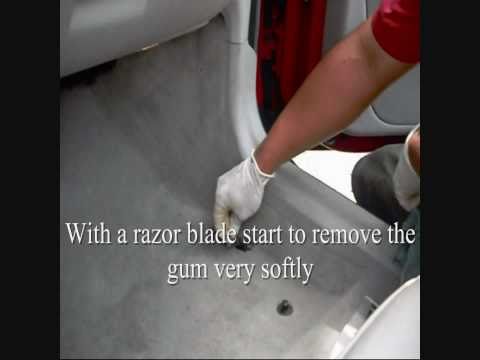 how to remove gum from carpet
