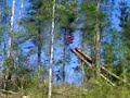 grua maderera forestal h y h
a ellos no les imorta si pasan los troncos por el camino