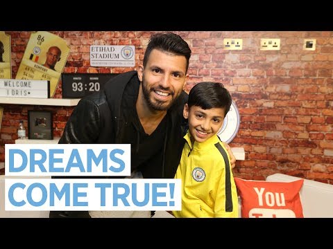 Video: IDRIS SURPRISE TRAINING WITH AGUERO! | Make A Wish: Idris Sherifi