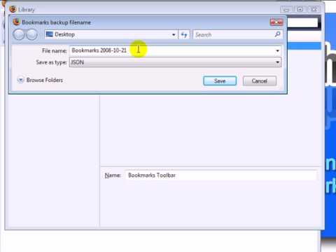 how to recover bookmarks from firefox