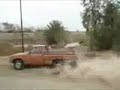 US troops run Iraqi pickup truck off the road