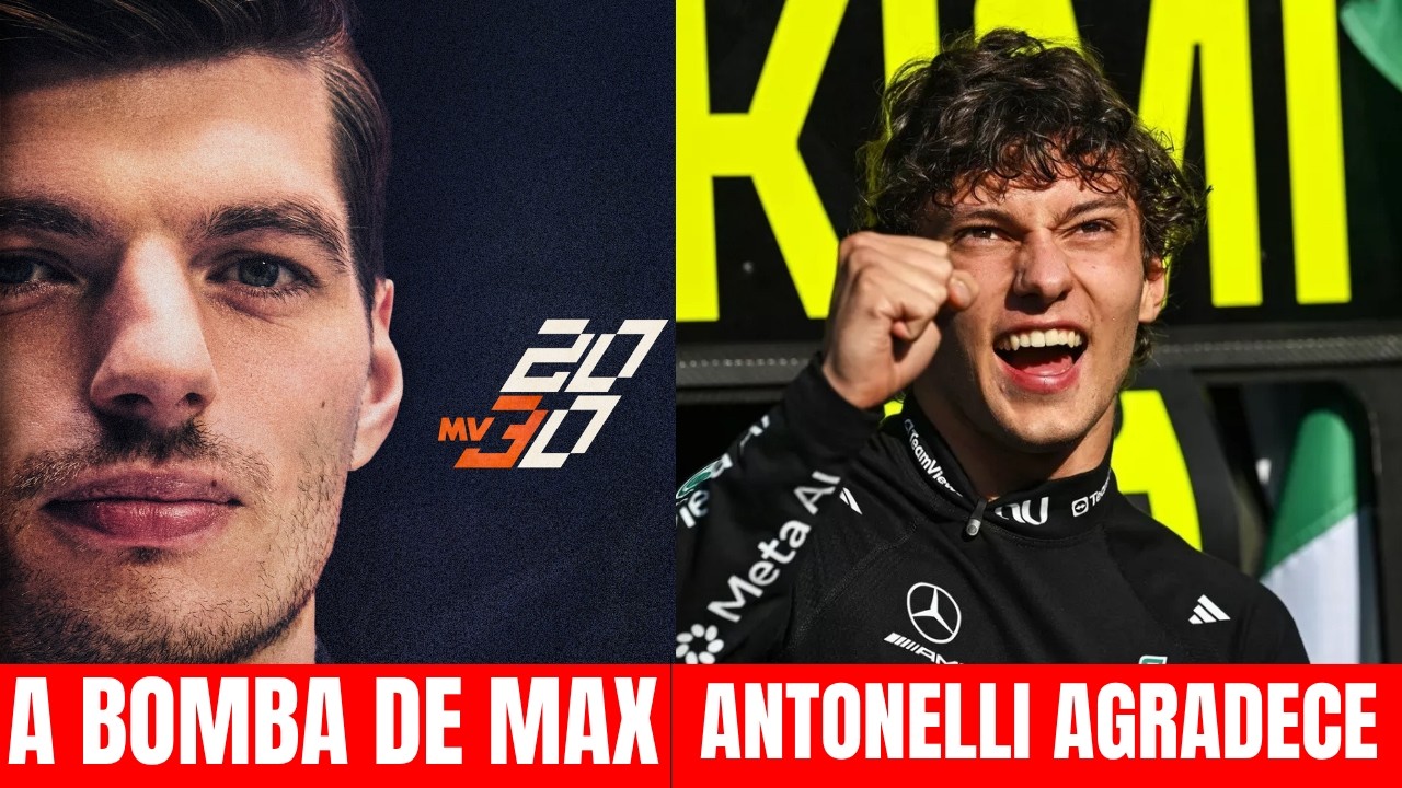 Max Verstappen Renova Até 2030! Como Ele e Hamilton Ajudam Kimi Antonelli na F1 2026