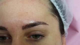 Freshly Microbladed Eyebrows
