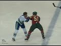 Ryan Kesler vs James Sheppard from the Vancouver Canucks at Minnesota Wild game on Dec 5, 2008. via www.hockeyfights.com