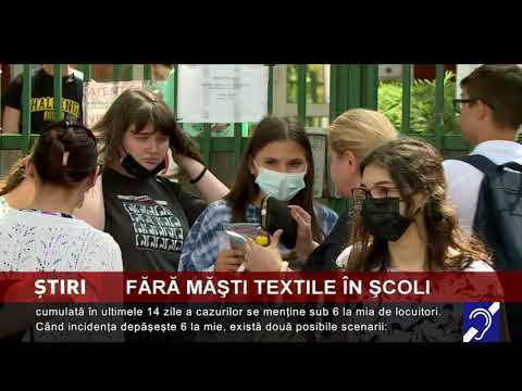 Fără măşti textile în şcoli
