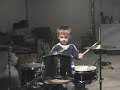 2 year old drummer