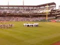 Our Lady of Joy junior choir singing the national anthem at PNC Park