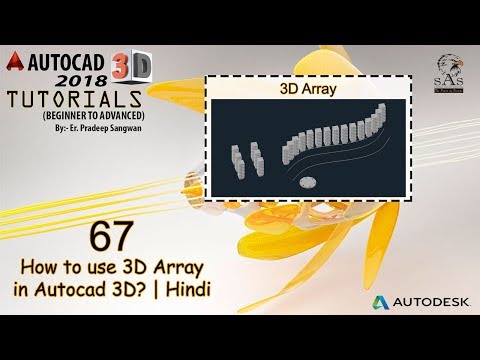 3D Array in Autocad 3D