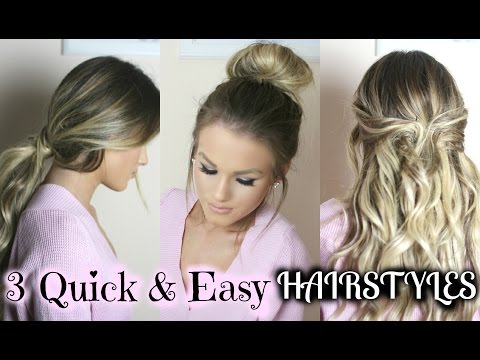 3 Quick & Easy Hairstyles for School