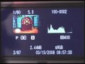 Canon XSi Information Screen