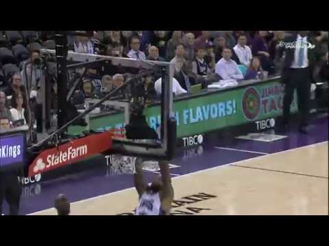 Display - Check out Demarcus Cousins as he shows off his handle and gets to the rim for the slam! About the NBA: The NBA is the premier professional basketball league in the United States and Canada....