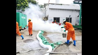 Công ty Nhiệt điện Uông Bí diễn tập ứng phó sự cố hóa chất