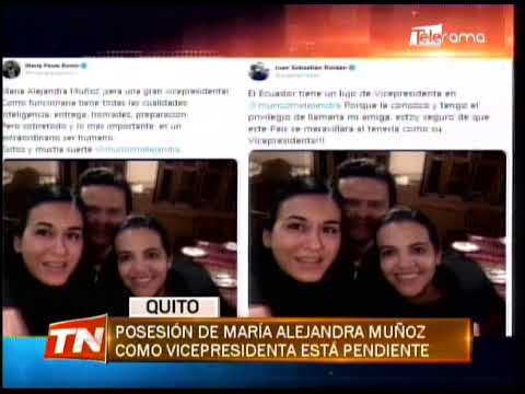 Posesión de María Alejandra Muñoz como vicepresidenta está pendiente