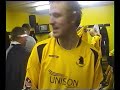 In the changing room with Ossett Albion In the changing room with Ossett Albion