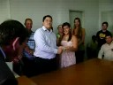 Casamento de Maxwell e Mayla - Alianças e Beijo
