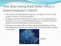 Drinking water hardness,   Home Inspectors Series, water