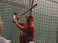 Milt Thompson, Jimy Williams give hitting instruction-BB 101