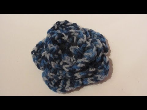 Manualidades. Flor triple de ganchillo 1ª parte. Triple crochet flower.