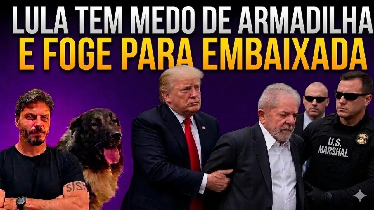 HAHAHA Lula fica COM MEDO de ser preso nos EUA e se esconde na embaixada!