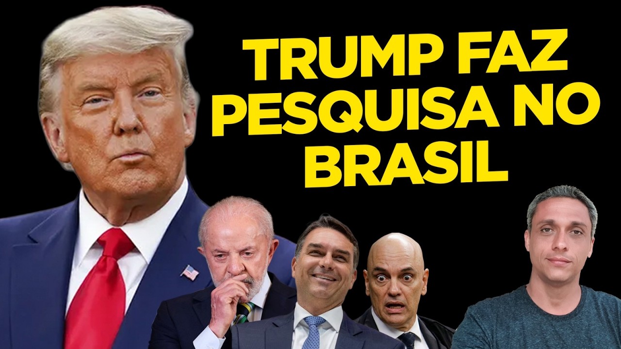 AGORA! Trump fez pesquisa sobre LULA, Flávio e STF e números impressionam