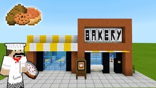 Minecraft Tutorial: How To Make A Modern Bakery "2019 City Tutorial"