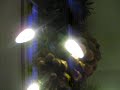 my new led lights on the christmas garland 2009