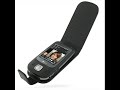 PDair Leather Case for HTC Touch Dual/HTC P5500 Flip (Black)