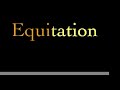 elegance, finesse, style: equitation.
