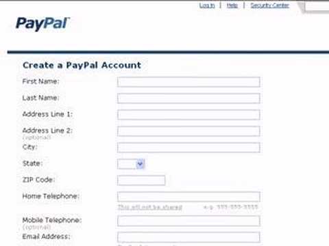how to open paypal account