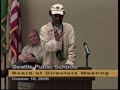 Crazy racist black guy at Seattle School Board meeting
