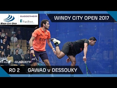 Squash: Gawad v Dessouky - Windy City Open 2017 Rd 2 Highlights