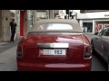 Rolls Royce Phantom Drophead Red with Chrome Windows in Knightsbridge, London