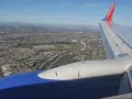 Southwest 737 landing San Diego from LAS