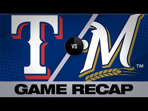 Video: Thames' walk-off HR lifts Brewers to 6-5 win | Rangers-Brewers Game Highlights 8/9/19