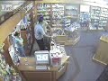 Security guard beats up store thief