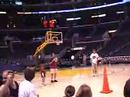 MeepyMindy at Staples Center Having Fun Playing Basketball