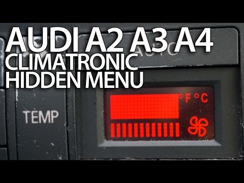 How to enter hidden service menu in Audi A3 8L, A4 B5 Climatronic (secret, HVAC, diagnostic)