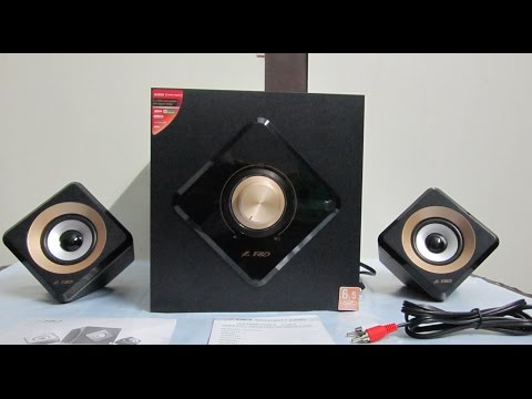 how to connect f&d speakers to laptop