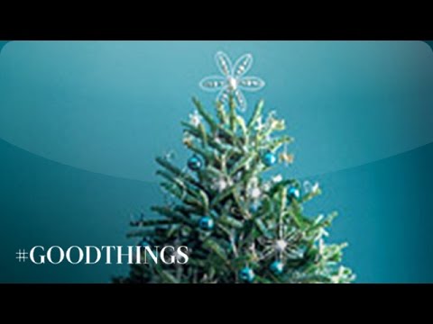 how to string lights on a christmas tree