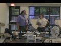 Excerpt from MDEQ Public Meeting on Pall/Gelman (PLS-Pall Life Sciences) 5-4-2009 proposal to reduce dioxane groundwater cleanup activities. Excerpt includes MDEQ RRD announcement to reject the proposal and what the next steps in the process are.