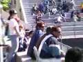 Hirsute Runner at Berkeley Tennis Match